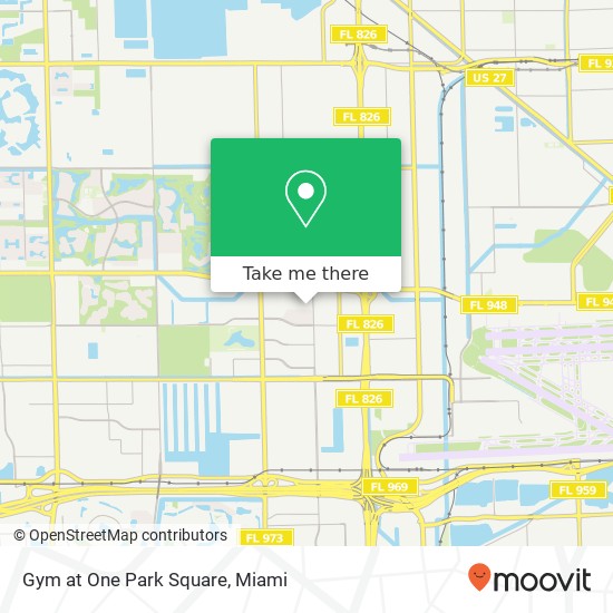Gym at One Park Square map
