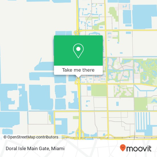 Doral Isle Main Gate map