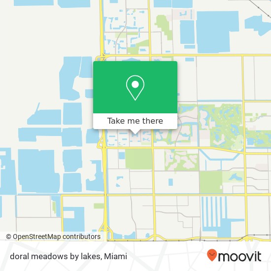 Mapa de doral meadows by lakes