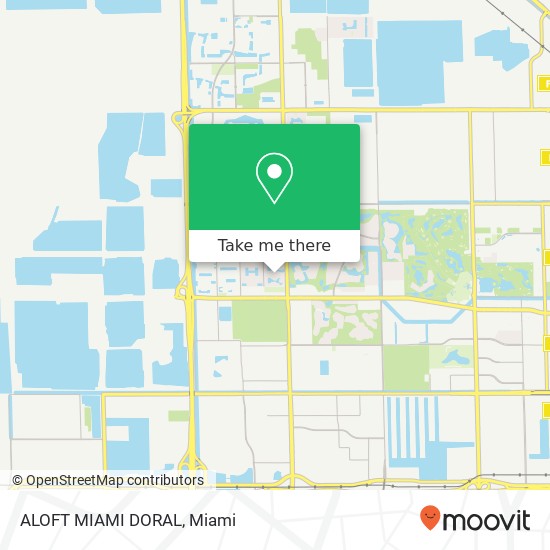 ALOFT MIAMI DORAL map