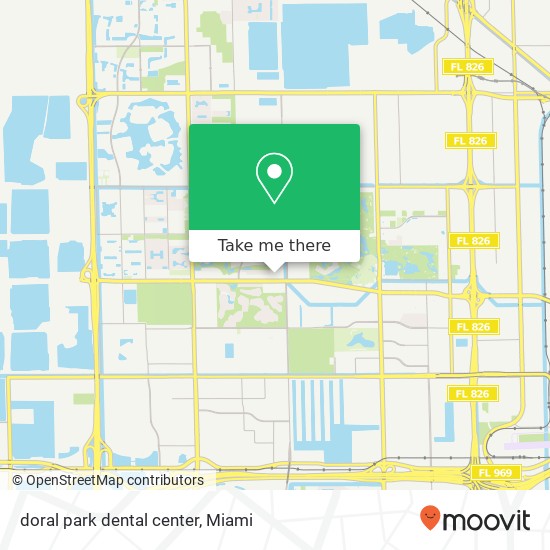 doral park dental center map