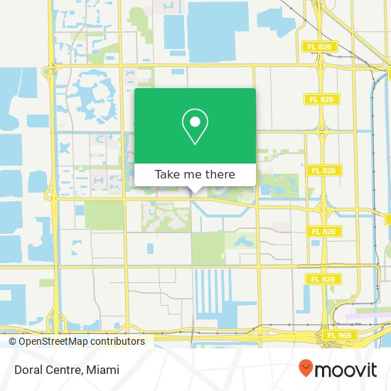 Doral Centre map