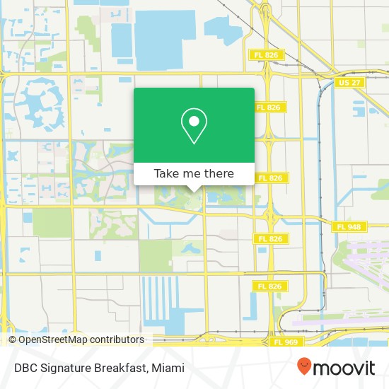 DBC Signature Breakfast map