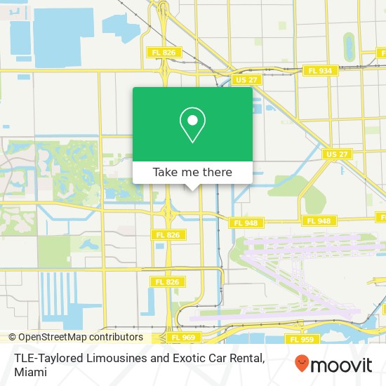 TLE-Taylored Limousines and Exotic Car Rental map