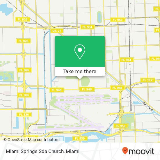 Mapa de Miami Springs Sda Church