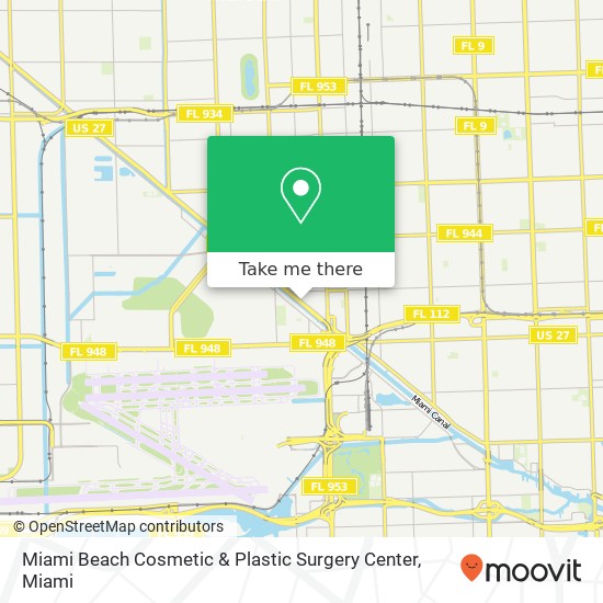 Miami Beach Cosmetic & Plastic Surgery Center map