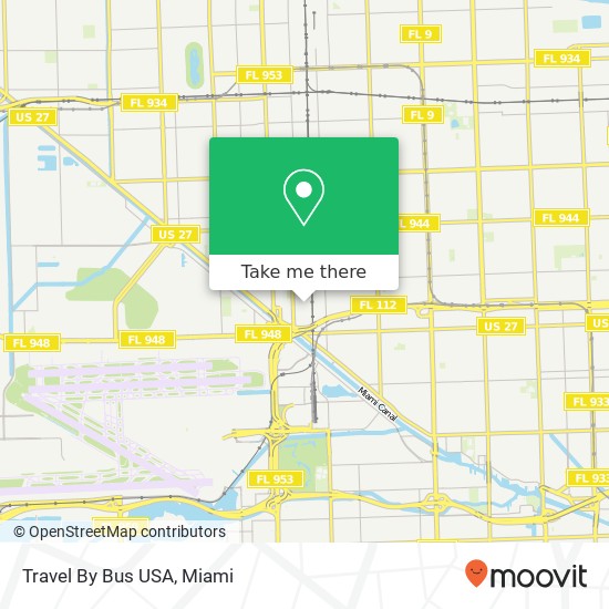 Mapa de Travel By Bus USA