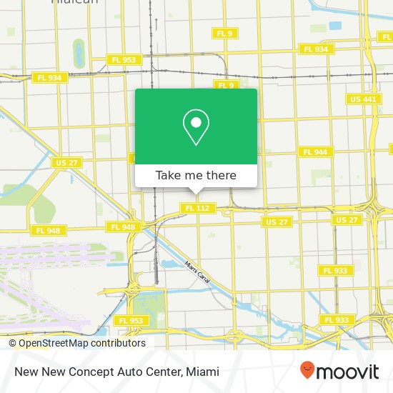 Mapa de New New Concept Auto Center