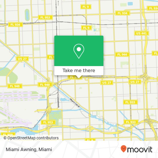 Miami Awning map