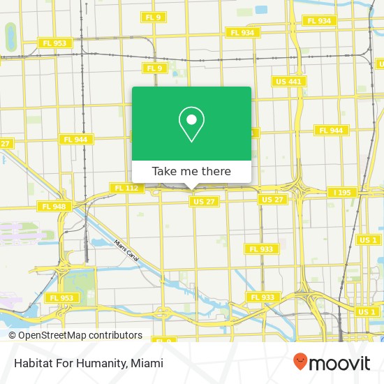 Mapa de Habitat For Humanity