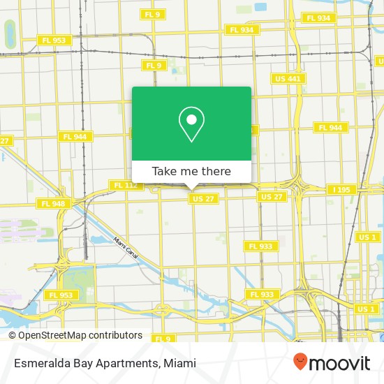 Esmeralda Bay Apartments map