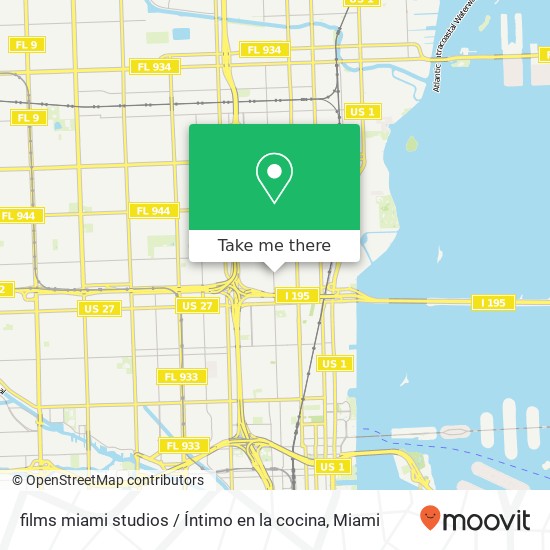 films miami studios / Íntimo en la cocina map