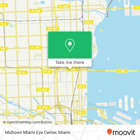 Mapa de Midtown Miami Eye Center