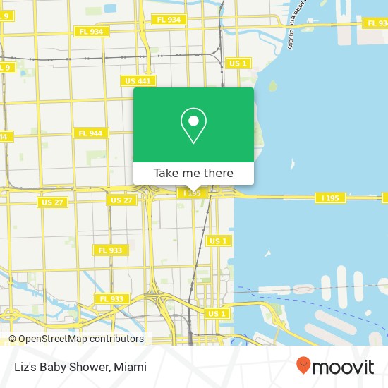 Liz's Baby Shower map