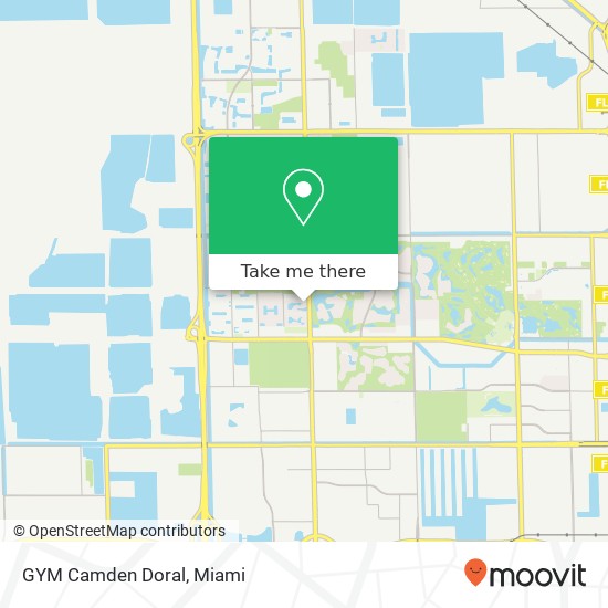 GYM Camden Doral map