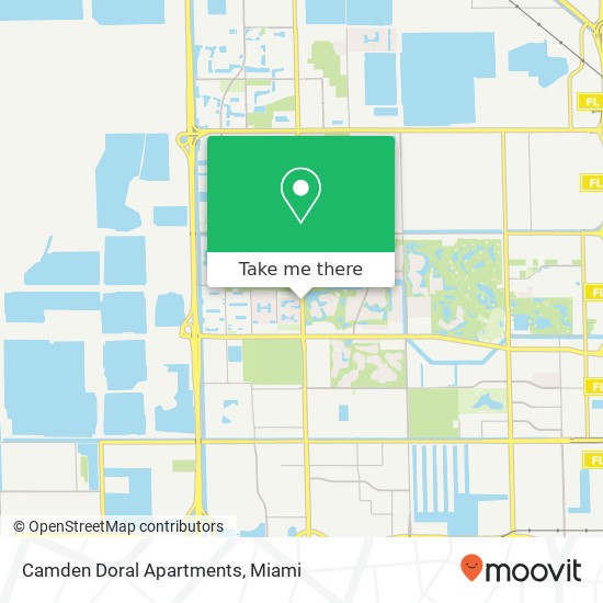 Camden Doral Apartments map
