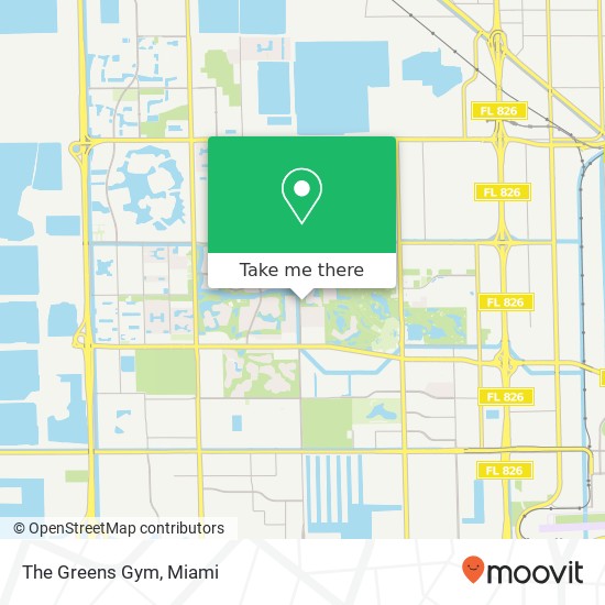 The Greens Gym map