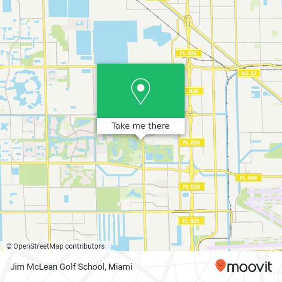 Jim McLean Golf School map