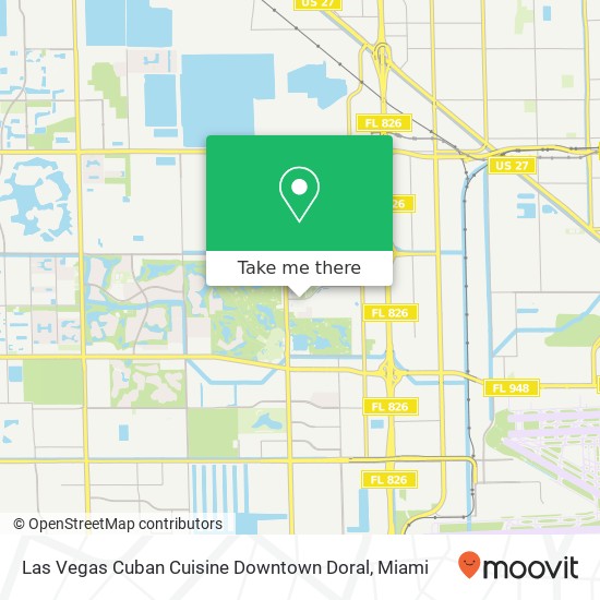 Mapa de Las Vegas Cuban Cuisine Downtown Doral