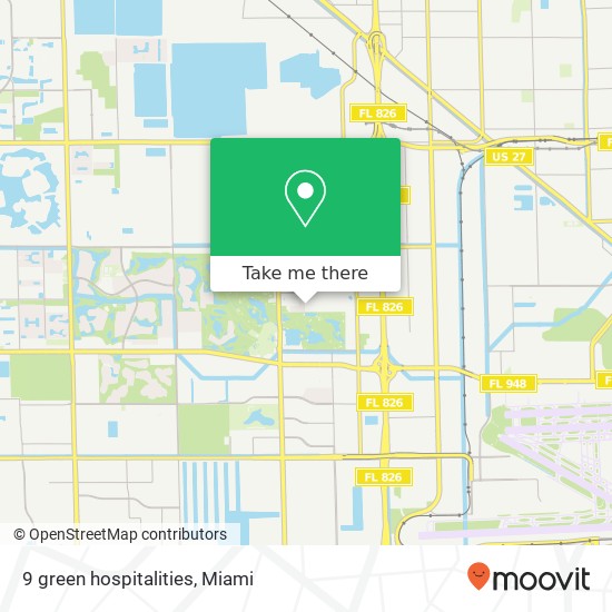 9 green hospitalities map