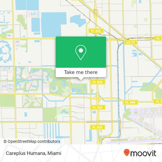 Careplus Humana map