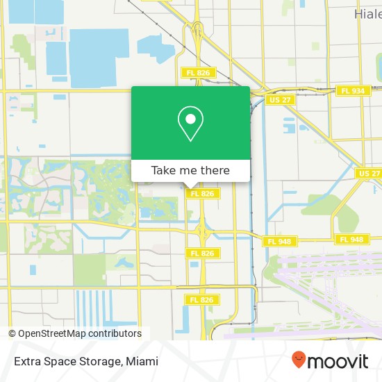 Extra Space Storage map