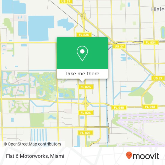 Flat 6 Motorworks map