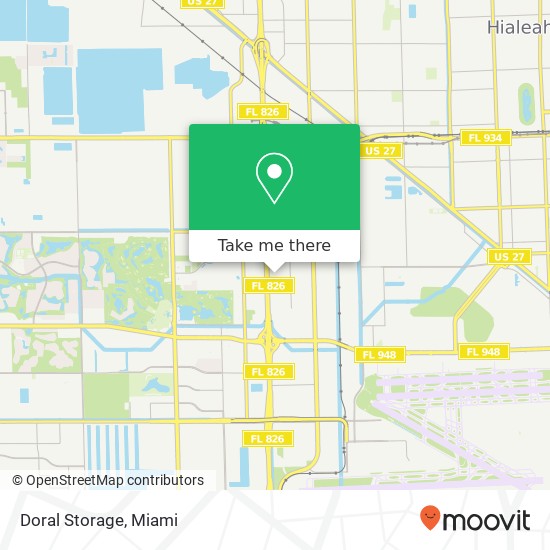 Doral Storage map