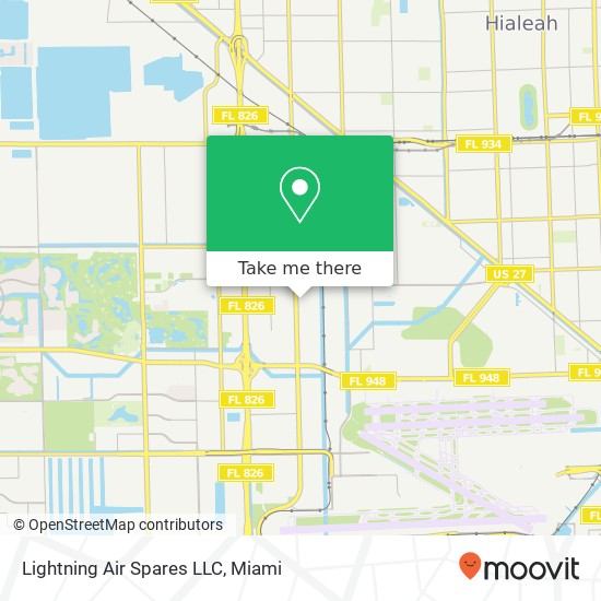 Mapa de Lightning Air Spares LLC