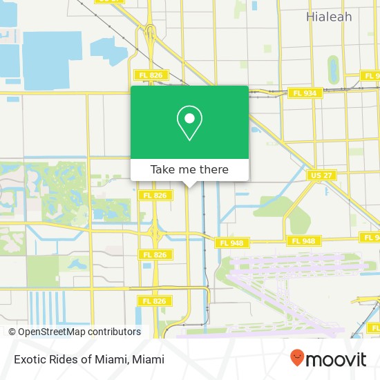 Exotic Rides of Miami map