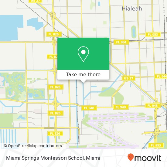 Miami Springs Montessori School map