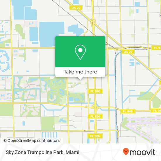 Mapa de Sky Zone Trampoline Park