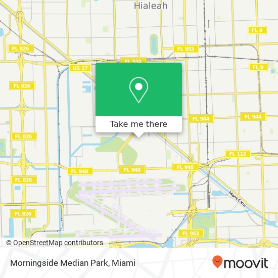 Morningside Median Park map