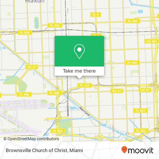 Mapa de Brownsville Church of Christ