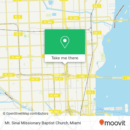 Mapa de Mt. Sinai Missionary Baptist Church