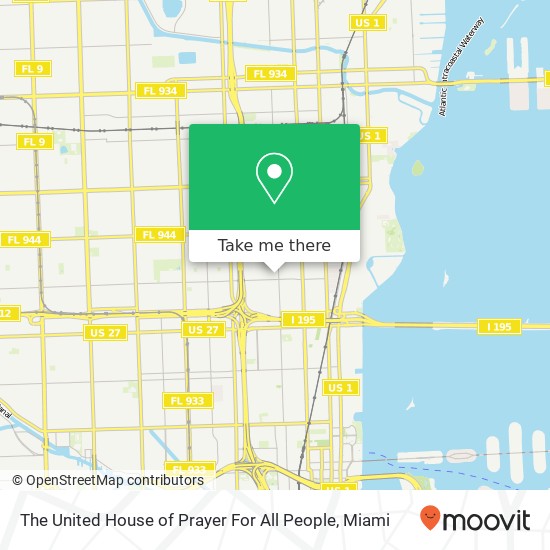 Mapa de The United House of Prayer For All People