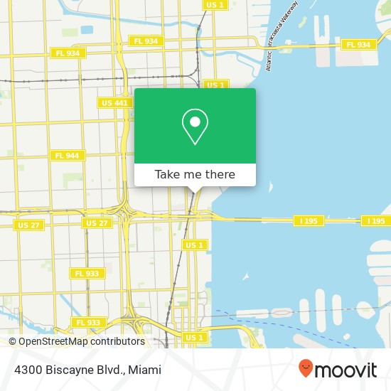 Mapa de 4300 Biscayne Blvd.