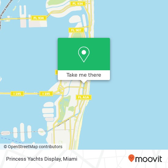 Princess Yachts Display map