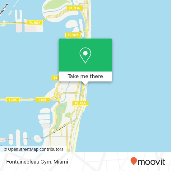Fontainebleau Gym map