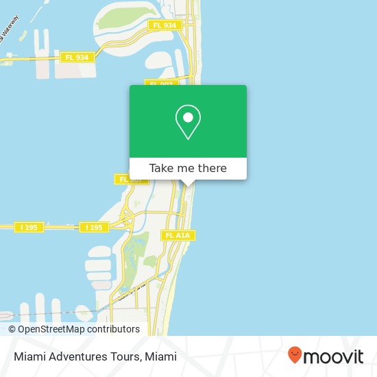 Mapa de Miami Adventures Tours