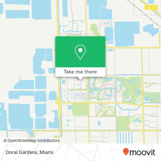 Doral Gardens map