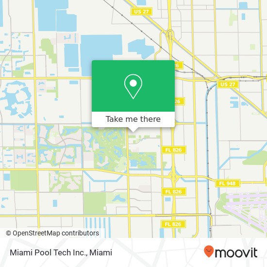 Mapa de Miami Pool Tech Inc.