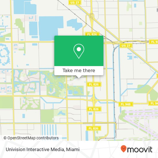 Mapa de Univision Interactive Media