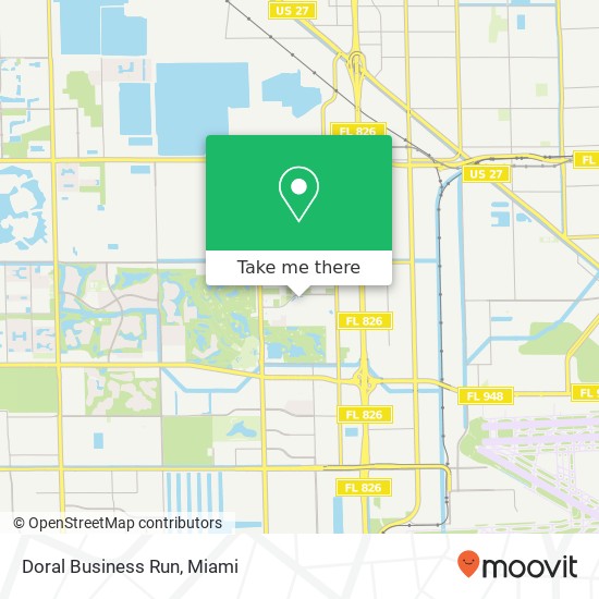 Mapa de Doral Business Run