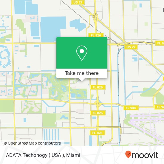 Mapa de ADATA Techonogy ( USA )
