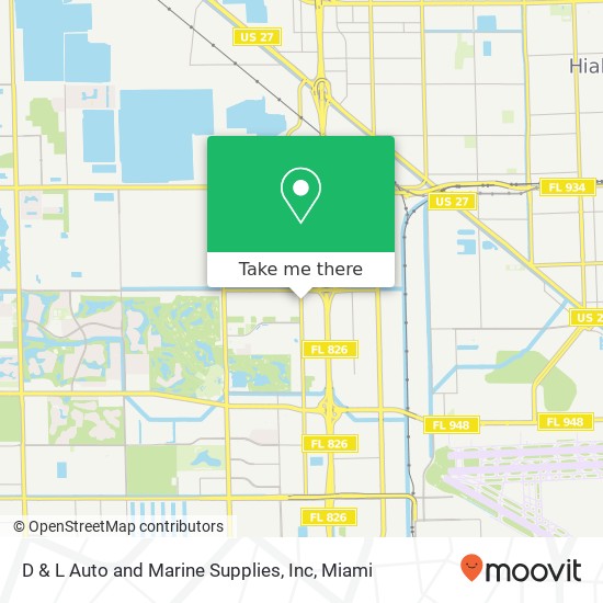 Mapa de D & L Auto and Marine Supplies, Inc