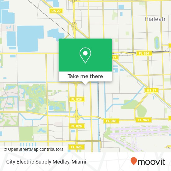 City Electric Supply Medley map
