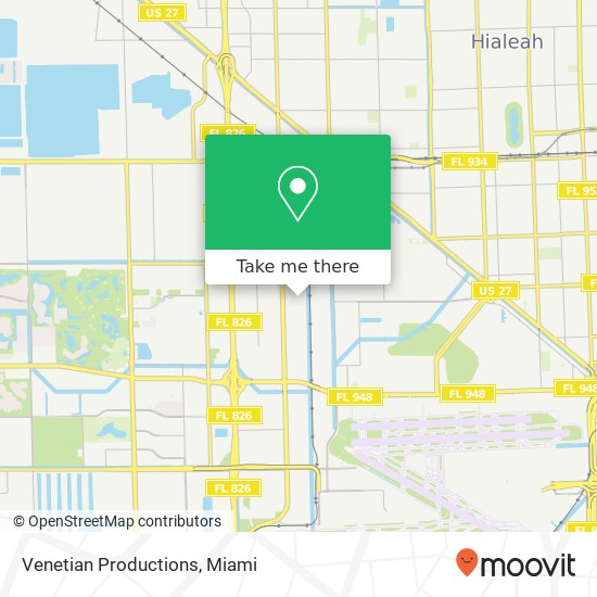 Venetian Productions map