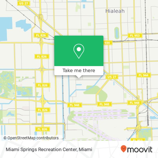 Mapa de Miami Springs Recreation Center