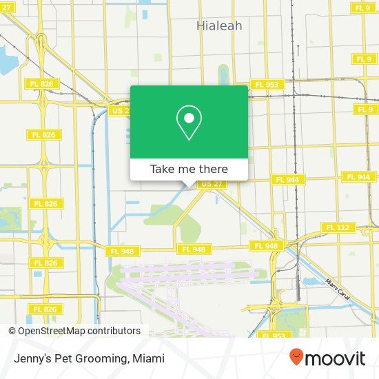 Mapa de Jenny's Pet Grooming